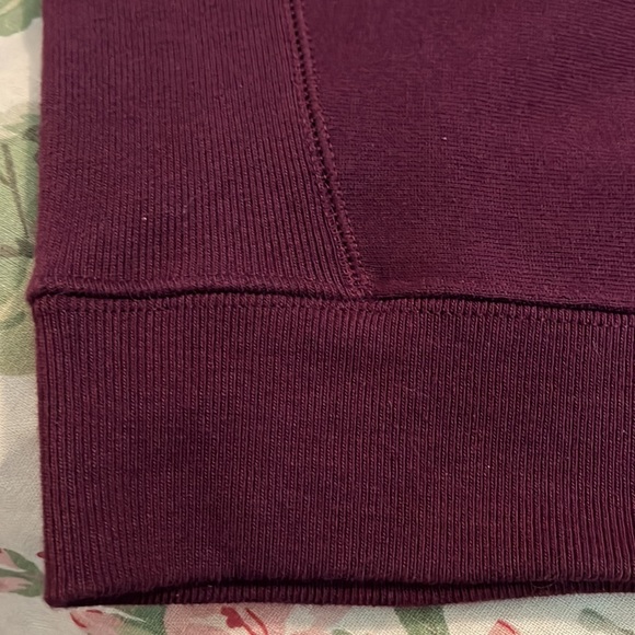 Vtg 80s CHAMPION REVERSE WEAVE Size XS  Red Wine Ribbed Collar Sleeve Logo NEW - Picture 14 of 16